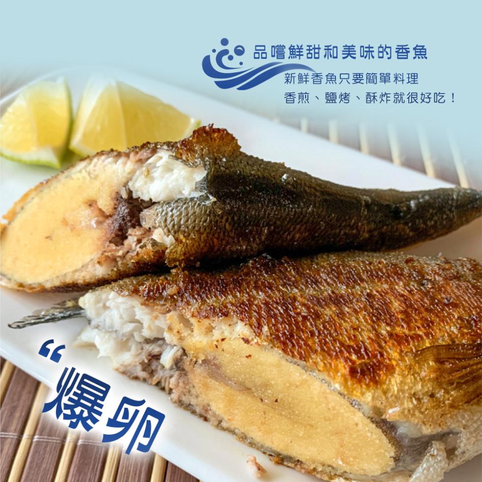 品嚐鮮甜和美味的香魚，新鮮香魚只要簡單料理，香煎、鹽烤、酥炸就很好吃!。