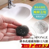 排水孔過濾海綿12入組