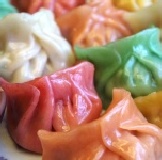 五色水餃~新推出小包裝 網友評鑑五星級水餃、歡迎團購