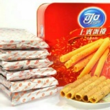 可口上賓蛋捲1盒6入(蛋香*3.芝麻*3)附紙袋