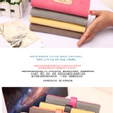 韓版新款磨砂皮狀色長夾