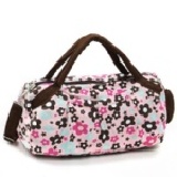 【預購+現貨】時尚百搭帆布手提、斜背兩用包 粉色碎花 限量版 郵寄55元 7-11取貨49元 有現貨