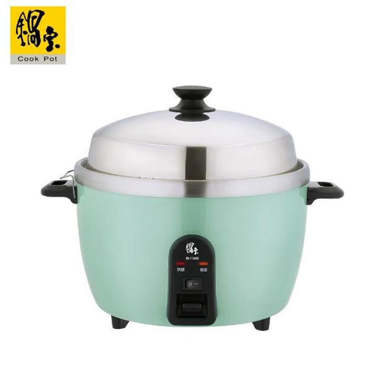 【鍋寶】萬用316分離式電鍋-11人份-湖水綠