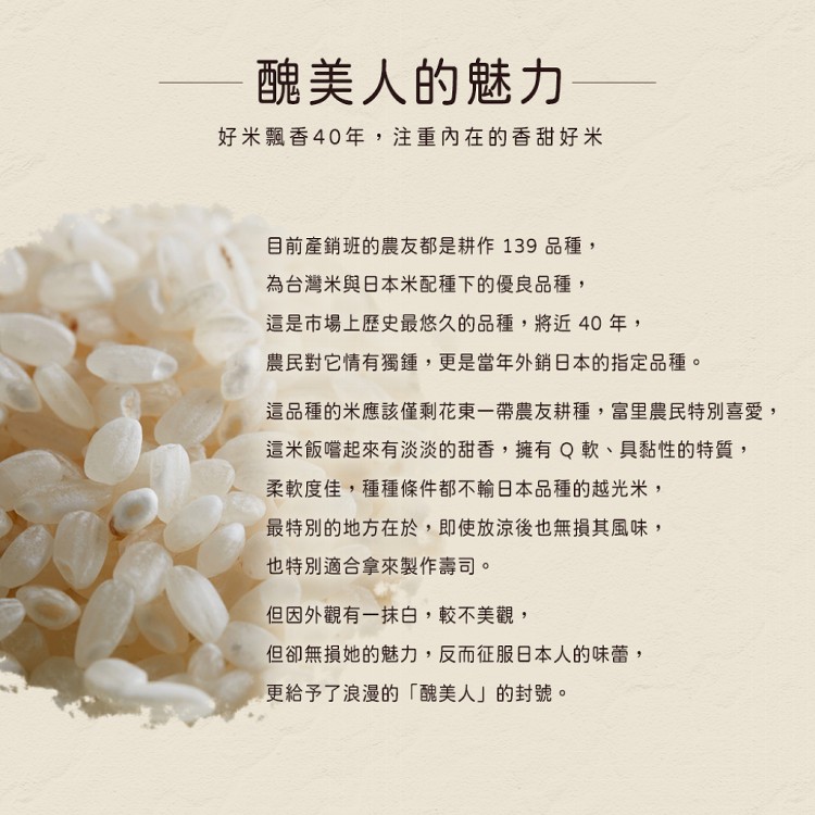 【天賜糧源】醜美人良質白米