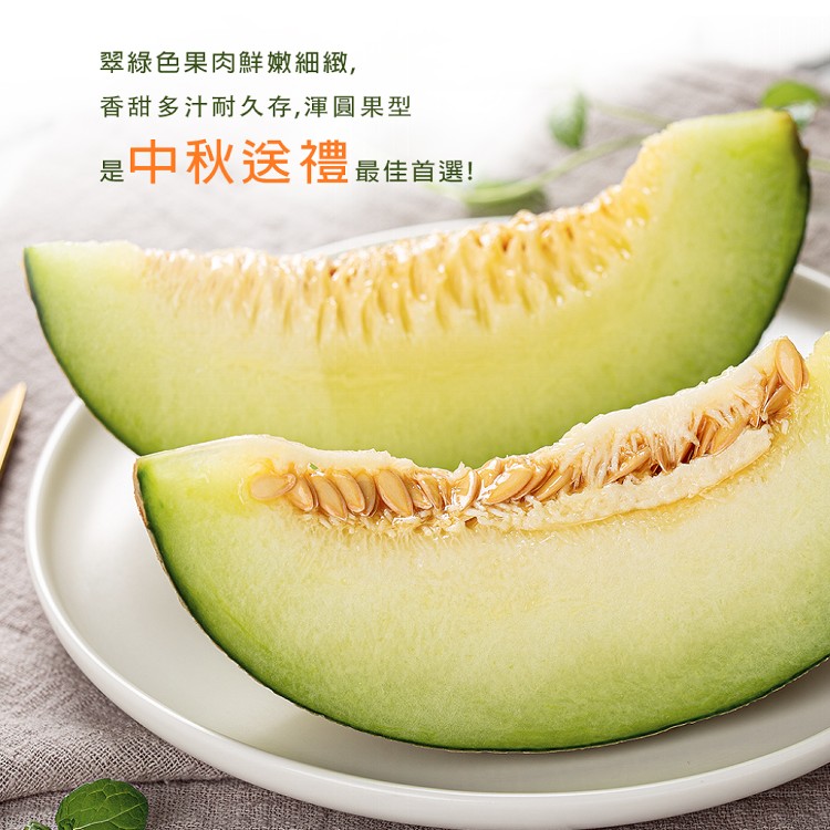 【雪莉朵辣嚴選】粗網紋綠肉洋香瓜