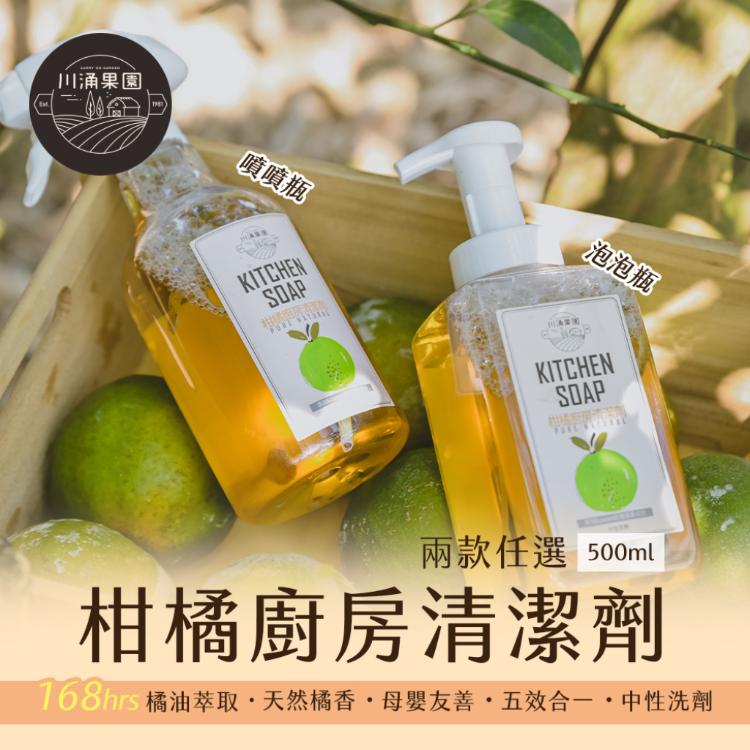 【川涌果園】柑橘廚房清潔劑 500ml 泡泡瓶/噴噴瓶 兩款任選