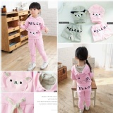 小熊二色棉絨套裝(預購