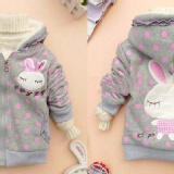 流行可愛瞇瞇兔保暖外套