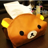 棕拉拉熊皮革紙巾抽 特價：$79