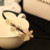 珍珠飄逸蝴蝶發箍