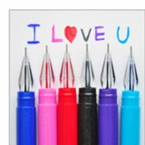 可愛星鑽石頭中性筆