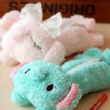 蕾絲粉色小象化妝包筆袋