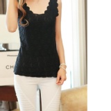 打底超薄帶襯蕾絲背心 特價：$139