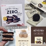 連線 🇰🇷 LOTTE 樂天 低卡 無糖 ZERO 黑可可 巧克力 夾心蛋糕12入 171g