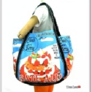 風行日本泰迪熊帆布袋 環保袋 側背袋 購物袋 手提袋 媽咪袋 學生書包