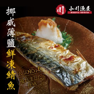 免運!【小川漁屋】10片 野生挪威薄鹽鯖魚 110+-10%/片純重無紙板