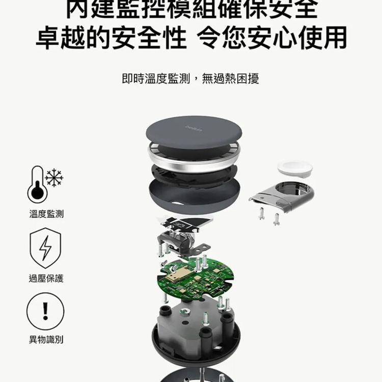 Belkin BoostCharge Pro MagSafe 15W 2合1無線快速充電座 WIZ0
