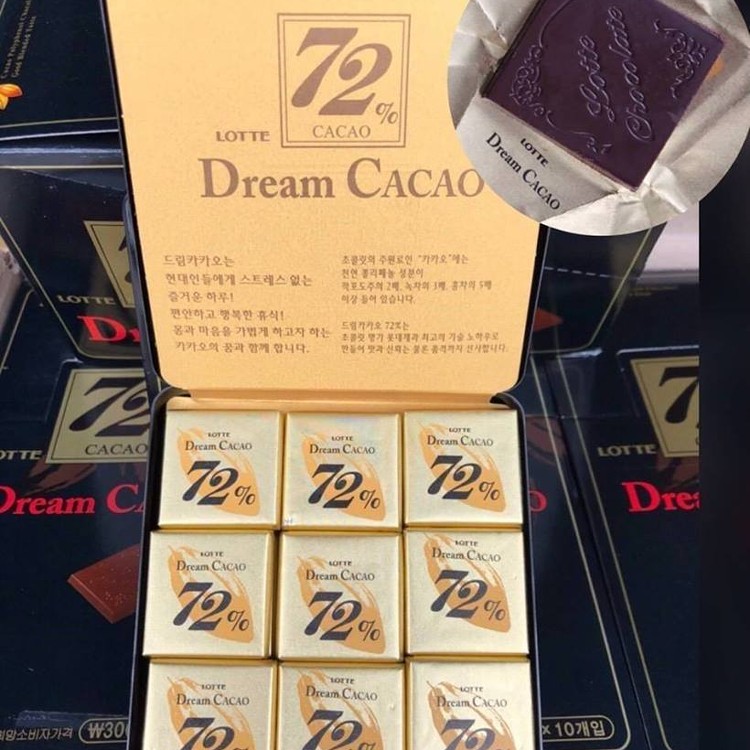韓國樂天夢幻72 黑巧克力90g 鐵盒約18片 分享商店 好康 Ihergo愛合購
