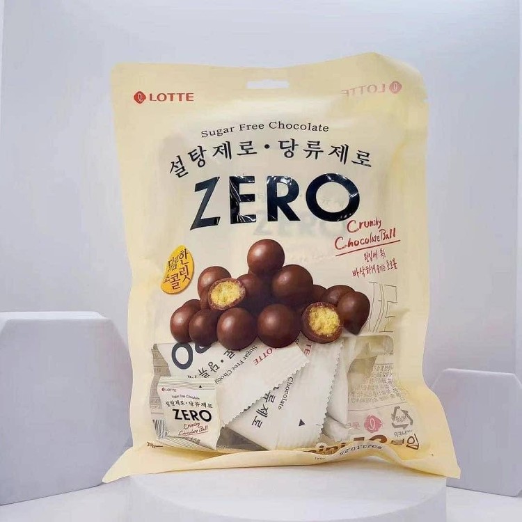 🌟韓國 LOTTE ZERO 無糖巧克力脆球