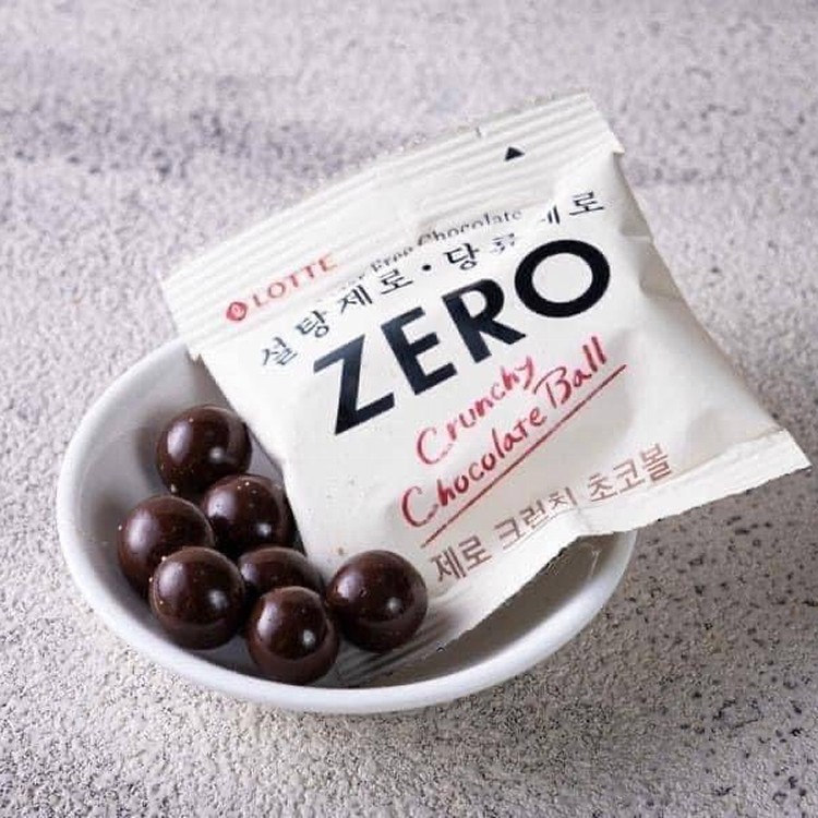 🌟韓國 LOTTE ZERO 無糖巧克力脆球