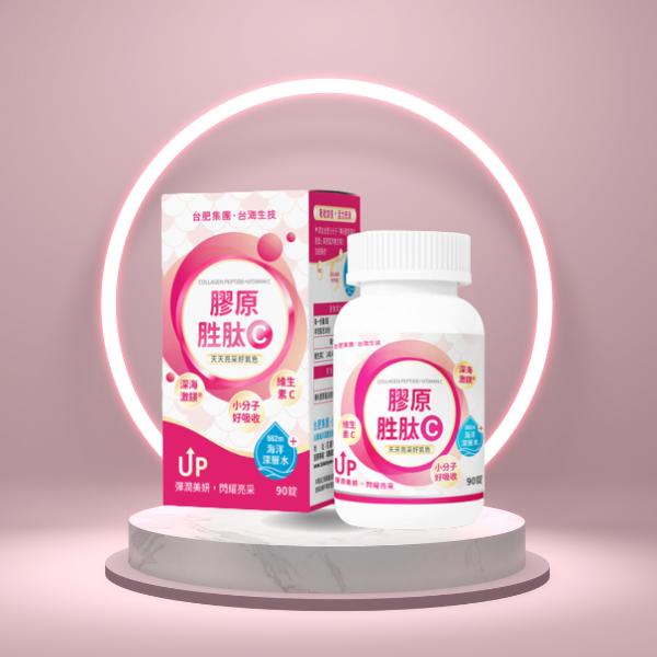 台肥集團、台灣生技，胜肽 ●，小分子，好吸收，深層水，彈潤美妍,閃耀亮采 0號，胜肽☉，小分子。