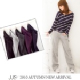 《《JJS》》【特價品】秋慕．憧憬．簡約純色刷毛口袋棉質休閒長褲【PL:21031116】