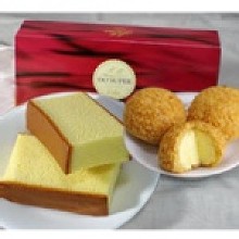 A - 豆穌朋泡芙2盒 (口味任選)+原味蜂蜜蛋糕