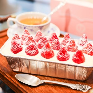 原味雪藏草莓蛋糕