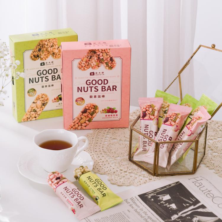 【米大師】穀拿滋棒 兩種口味任選 抹茶堅果、蔓越莓堅果