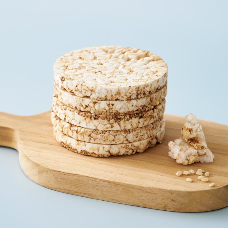 【米大師】生機糙米餅 純天然糙米餅乾 兩種口味任選 無調味、黑麥玫瑰鹽