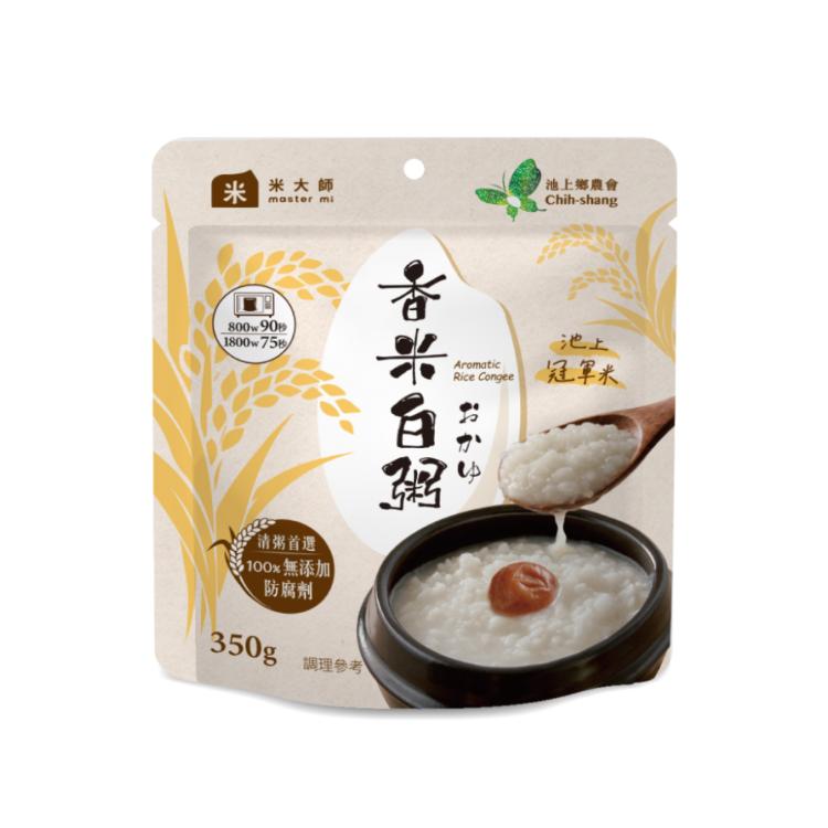 【米大師 Master Mi】常溫粥-池上香米白粥 (全素) 開袋即食｜加熱即食｜微波粥品｜方便食品