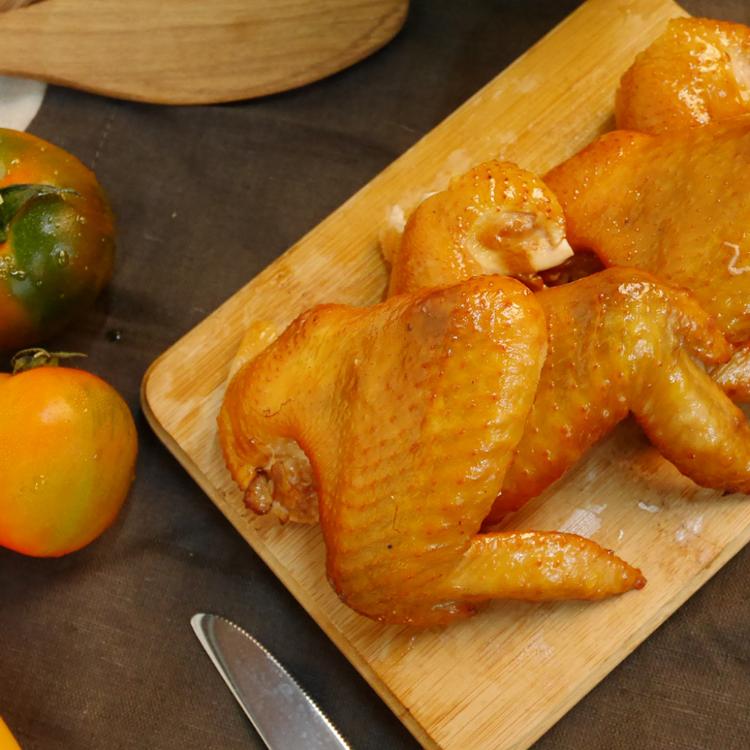 【元榆牧場】煙燻甘蔗雞(土雞)-雞翅(300g)