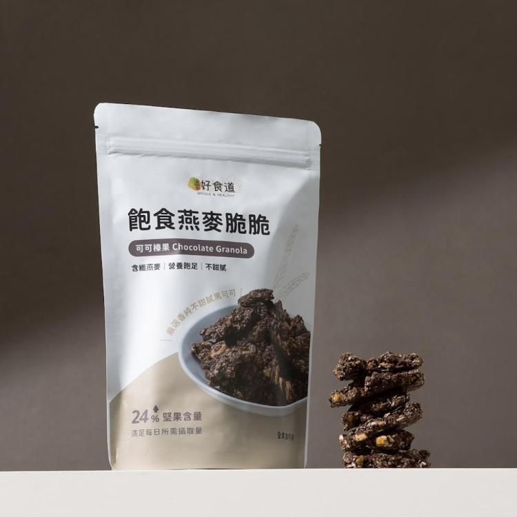 【溫室好食道】飽食燕麥脆脆(原味/芝麻/可可)(175g)