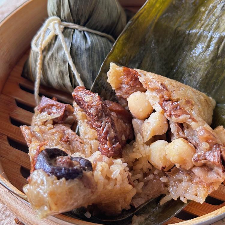 【海伯食堂】金香干貝香菇肉粽6粒