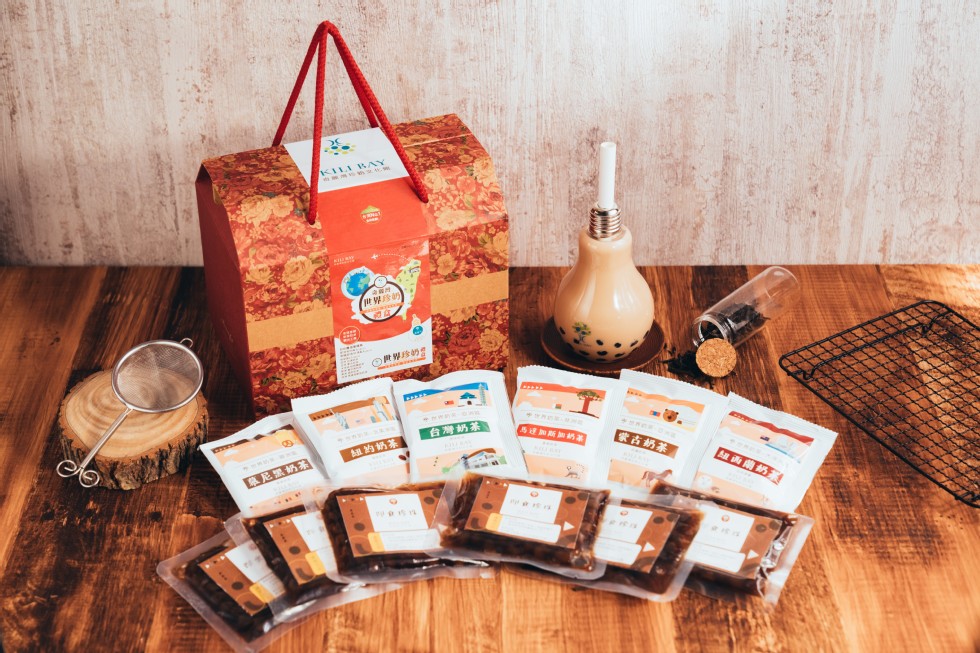 世界珍朝，台灣奶茶。馬達加新奶茶，家古奶茶，組的奶茶，西蘭奶業，D尼黑奶茶。