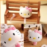 kitty-自動伸縮捲尺公仔 B16-公仔高度約6公分