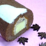 微甜巧克力烤布蕾捲 (以比利時巧克力調製搭配香草烤布蕾口感超滑順~~~內餡添加巧克力豆更有口感)