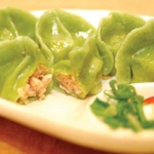 菠菜麵皮 高麗菜豬肉手工水餃(50顆)