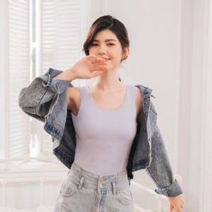 【CHANMODE】簡約蠶絲美胸BRATOP