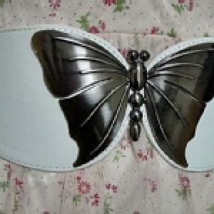 A7-白色-復古鐵蝴蝶造型