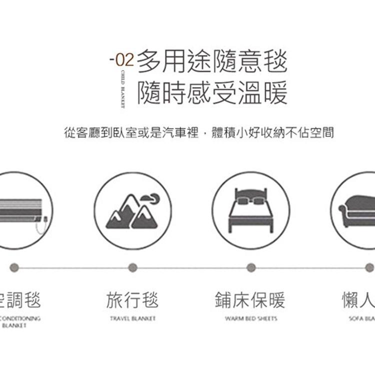 【沐眠居家】雙層加厚雪貂絨童毯【100x135cm】河馬家族