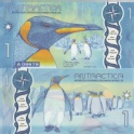 南極 1 元 ◆ 企鵝鈔票 2015年 ◆ 限量 ◆絕版