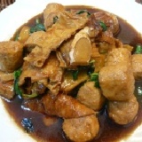 ~ 幸福素食小館 ~ 三杯雞丁杏鮑菇 『屬於偏重口味 170g 嚐鮮價』 特價：$30