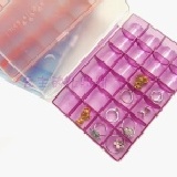 《公主的化妝間》24格彩色首飾收納盒/飾品盒/儲物盒 可裝戒指/項鍊/耳環/手鍊/硬幣