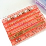 《公主的化妝間》6格長形彩色首飾收納盒/飾品盒/儲物盒 可裝戒指/項鍊/耳環/手鍊