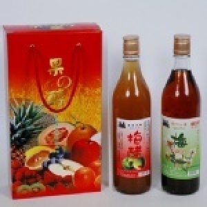 精華禮盒-C組 梅醋,梅汁各1 (600g2入)