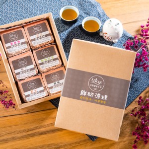 抹茶紅豆~膠原鮮奶涼糕(6入裝)