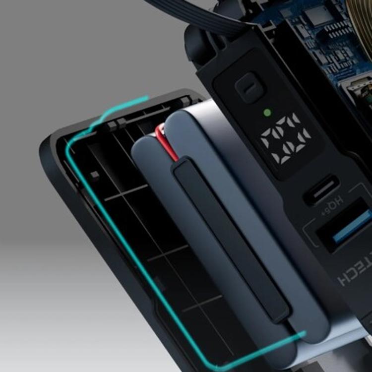 【MOZTECH】萬能行動電源Pro 萬能充Pro 充電器/無線充/行動電源/自帶充電線