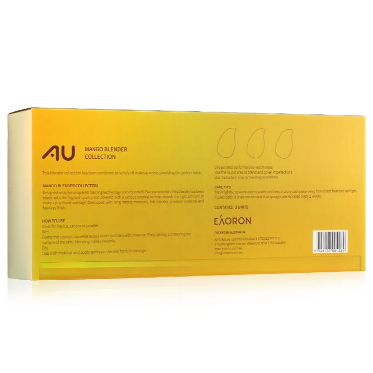 【EAORON】EAORONxAU 芒果美妝蛋 3入