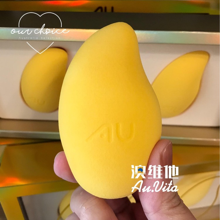 【EAORON】EAORONxAU 芒果美妝蛋 3入